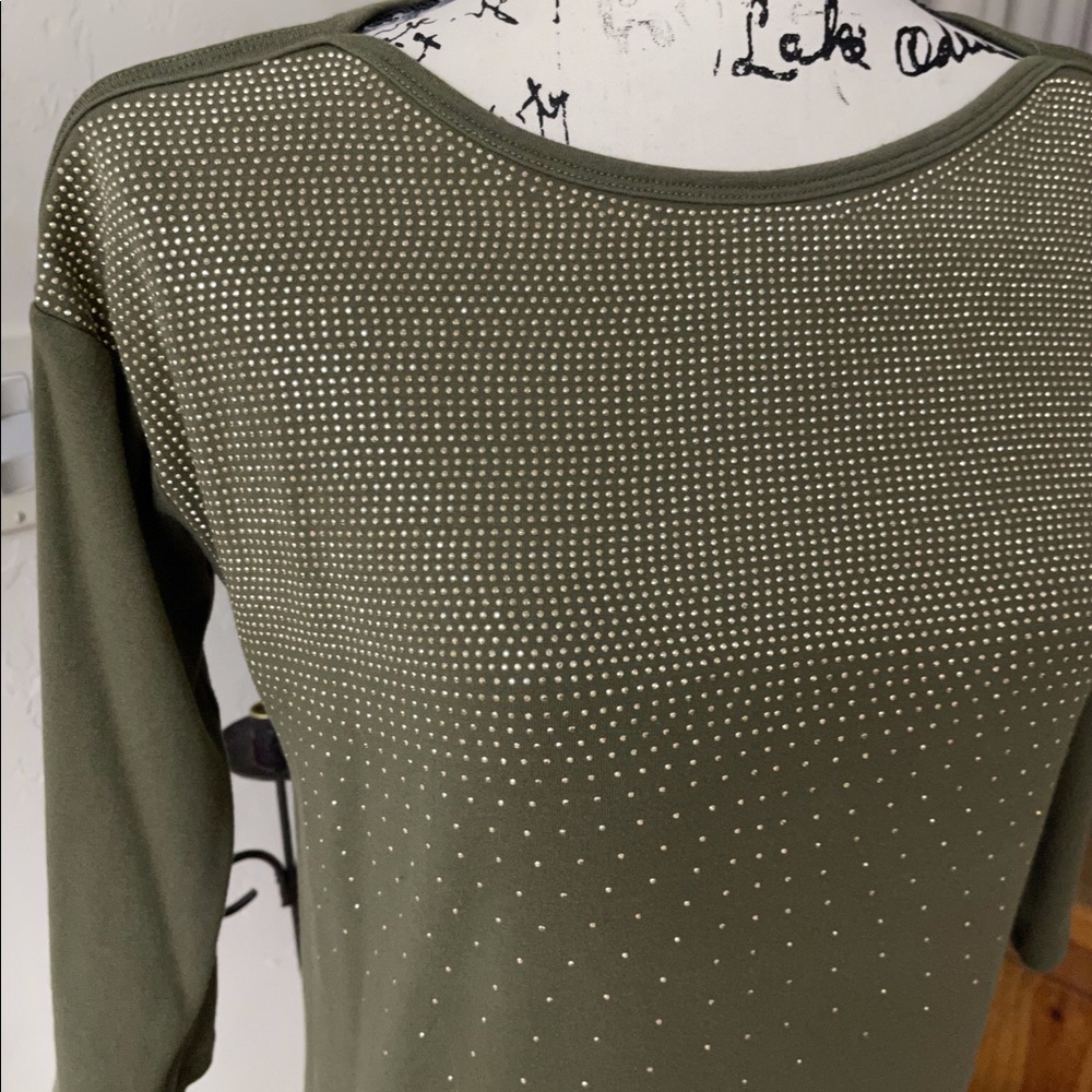 DB Brand Gold Stud Embellished Tee